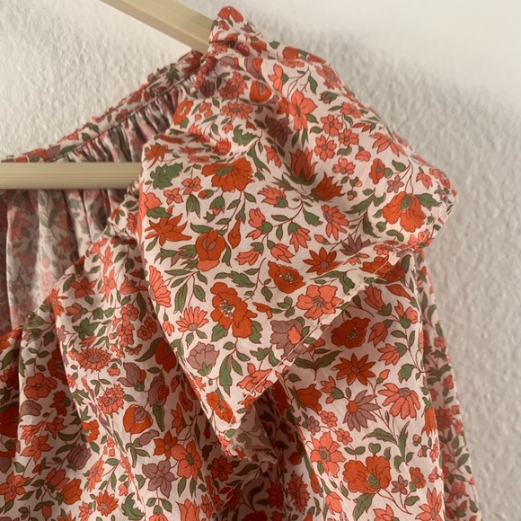 SOLD Doen Chime Ruffled Floral Liberty Fabric Dress Size XS DOEN - Picture 14 of 16